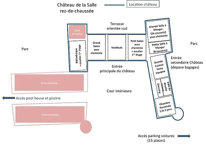 Chateau La Salle Avec Pool House Villa Pompejac